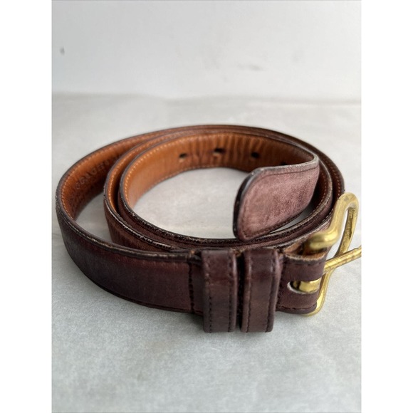 Coach Belt Men's Women's Brown Glove Leather Size 36" Made In NYC Vintage 6605 - Picture 2 of 11